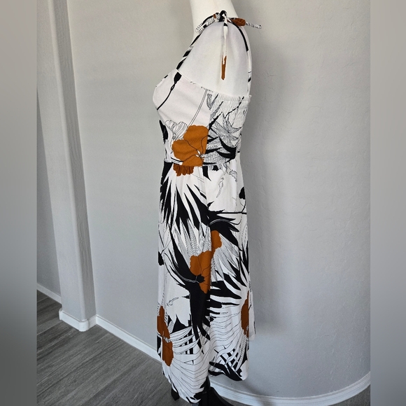 Vintage 60s McInerny Hawaiian Sun Dress by Sidney Tie Spaghetti Strap Sz XS - Picture 3 of 12